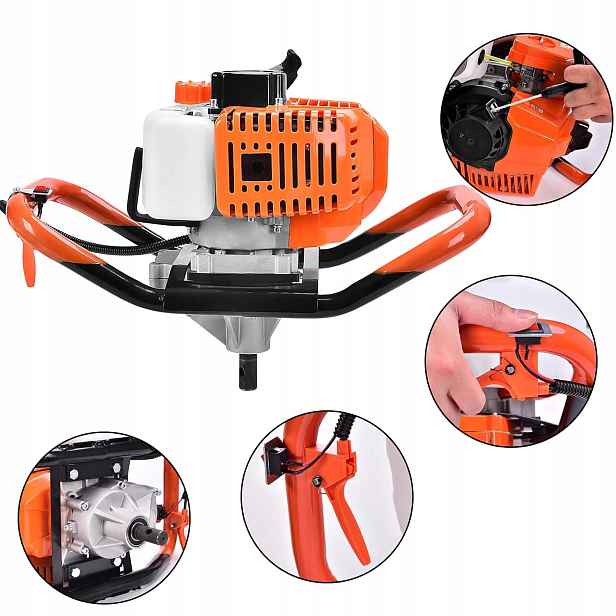 Půdní Vrtačka 6.7KM Zemní Vrták Motor Pro Vrták
