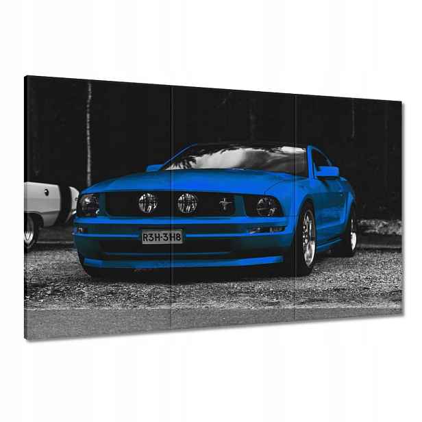 Obrazy 120x80 Modrý Ford Mustang