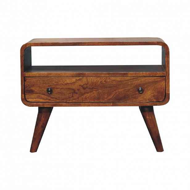Artisan Furniture TV NÁBYTEK Mini Ariella, 2 otevřené police, světle hnědý