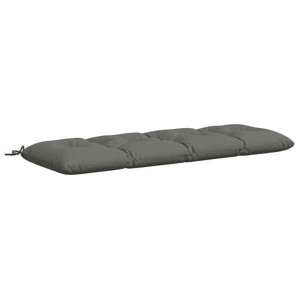vidaXL Polštář na lavici VIANEN 100% polyester Šedá 150 x 50 x 12 cm