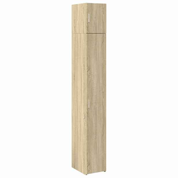 vidaXL Úzká úložná skříňka dub sonoma 30x42,5x225 cm kompozitní dřevo
