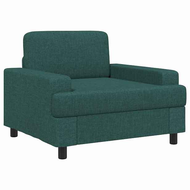 vidaXL křeslo Tmavě zelená Textil