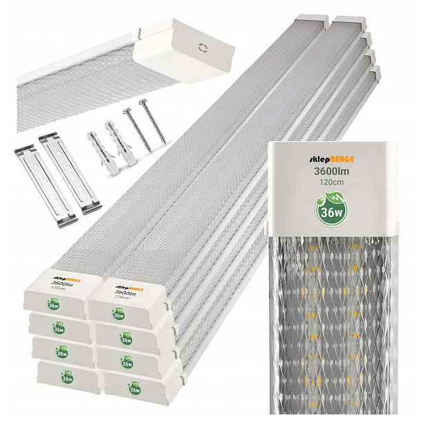 Stropní Svítidlo Panelová Led lampa Nástěnný Stropní svítidlo 36W 120cm 8x