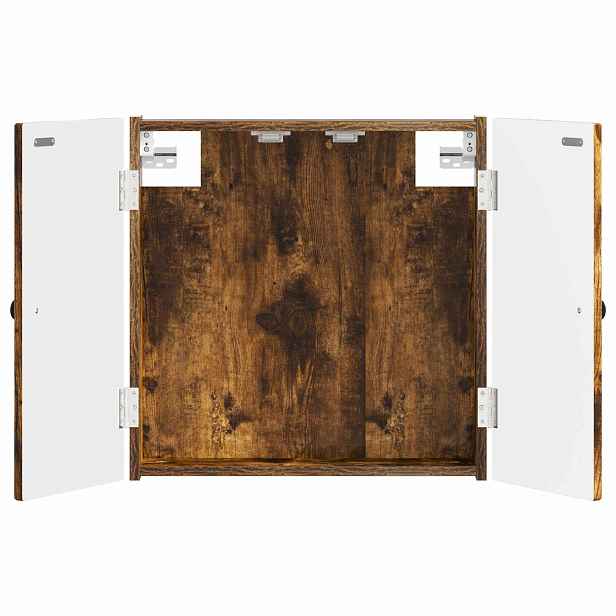 vidaXL Skříň na terče EDE Kouřový dub 52,5 x 10,5 x 53,5 cm