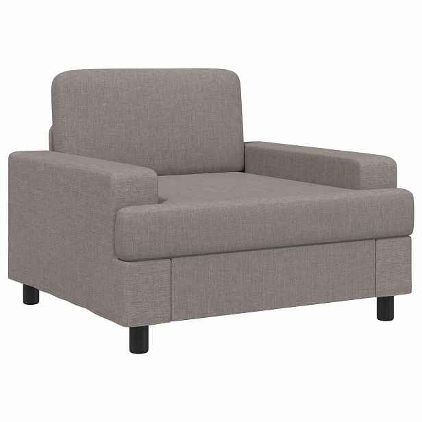 vidaXL křeslo Taupe Textil