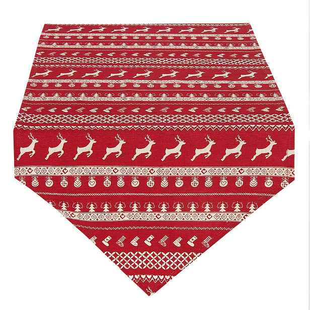 Běhoun na stůl Nordic Christmas - 50*160 cm Clayre & Eef