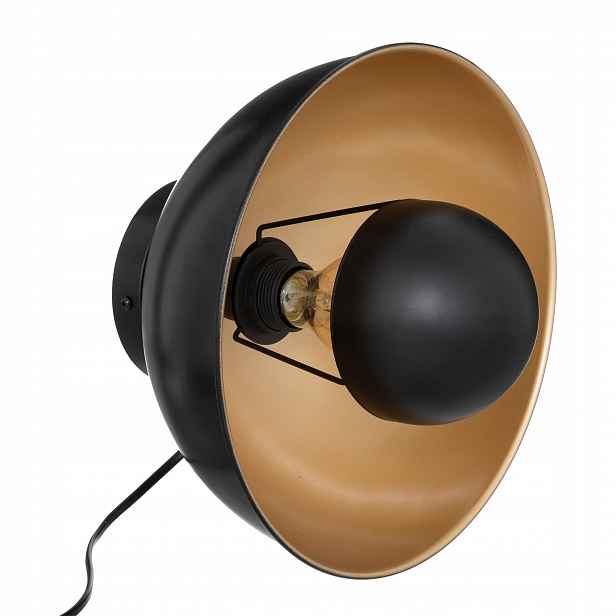 Kovová Nástěnná Lampa Moderní Černá Lampa Na Stěnu Ø 29 cm