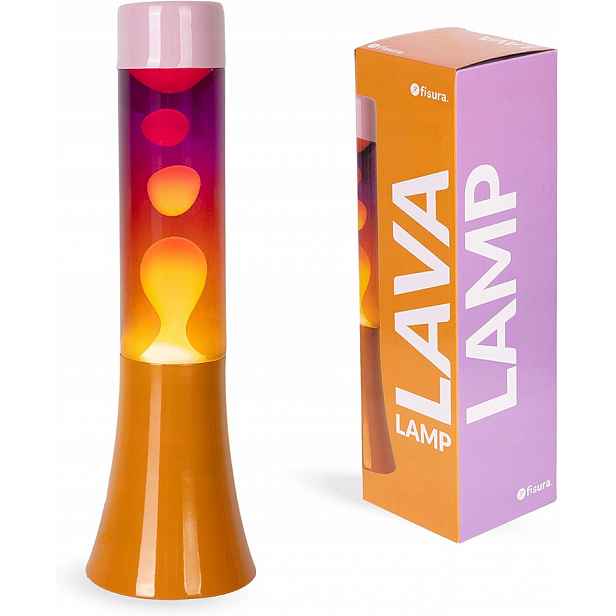 Lampa Lawa 30 cm Růžová Gradient Retro Dekorativní