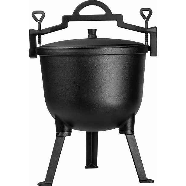 Lovecký kotlík litinový hrnec 10 l Kraft&dele KD4187