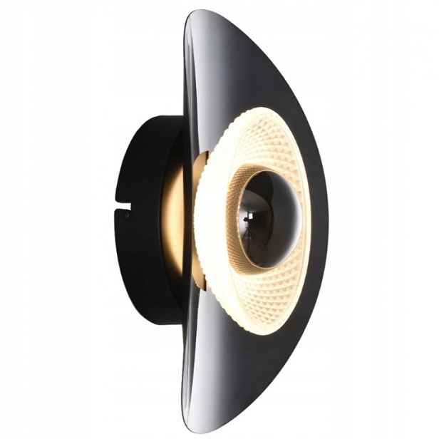 Nástěnná Led lampa černá do obývacího pokoje, ložnice, předsíně Diop