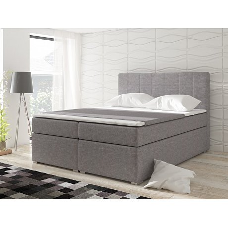 Postel ALICIE BA03 180x200 cm, šedá