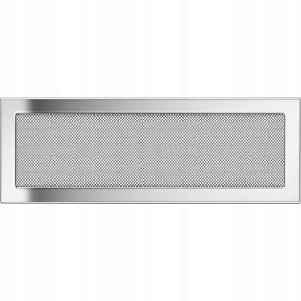 Ventilační mřížka do krbu 17x49 niklovaná