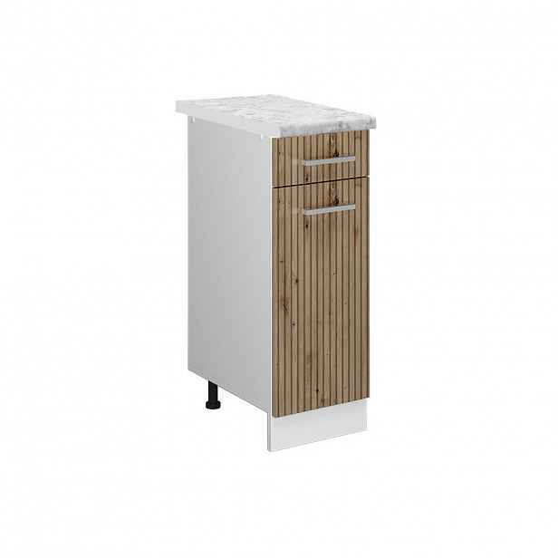 Vicco SPODNÍ SKŘÍŇKA KUCHYŇSKÉ LINKY R-Line Řemeslný dub 30 cm s pracovní deskou