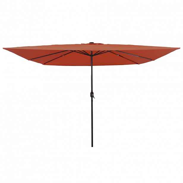 vidaXL Zahradní slunečník Cihlová 295 x 295 x 245 cm Polyester a ocel
