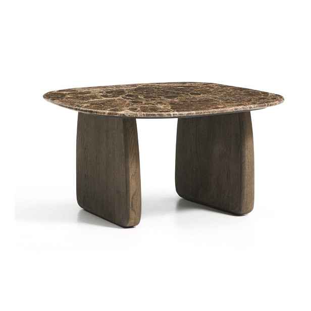 Odkládací stolek s mramorovou deskou  70x71 cm Pirita – Kave Home