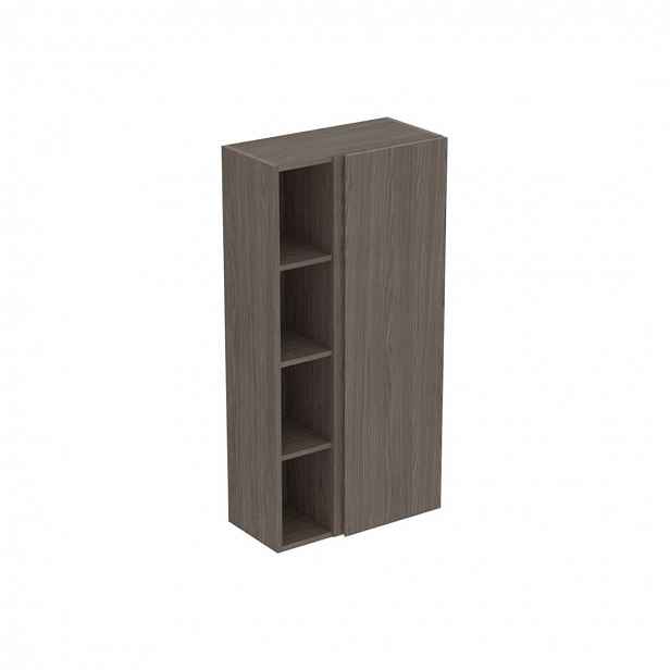 Ideal Standard Finesse - Boční skříňka, 60x30x120 cm, 1 dvířka, panty vpravo, Dark Elm E3443UR