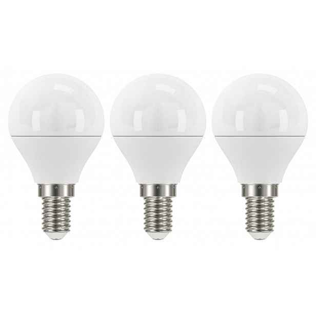 LED žárovka (3 ks) Classic mini globe, E14, 5 W, 470 lm