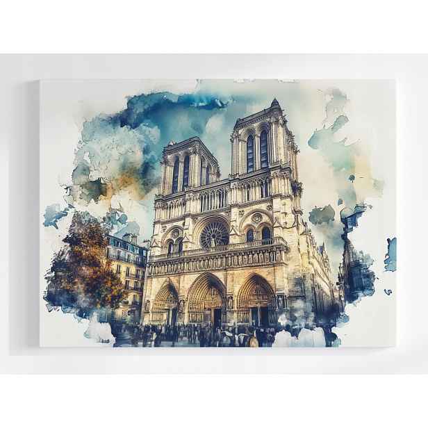 Obraz Na Plátně Canvas Paříž Katedrála Notre Dame Gotyk Památka Pohled 80x60