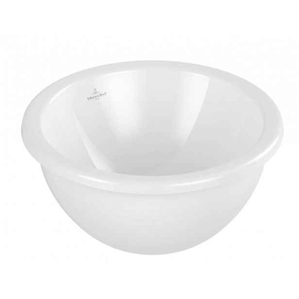 Villeroy & Boch Loop&Friends - Umyvadlo vestavné, průměr 33 cm, s přepadem, alpská bílá 4A510001
