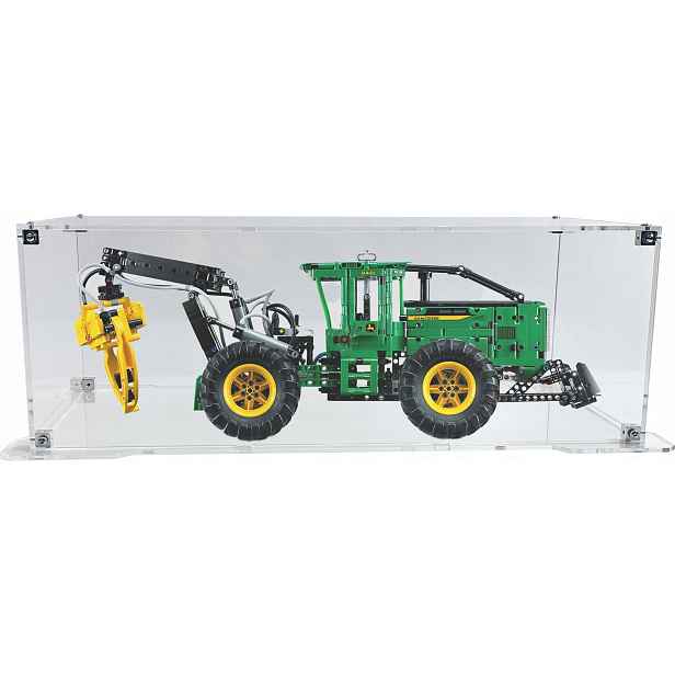 Vitrína s podstavcem Drewlandia pro sadu Lego 42157 Traktor John Deere