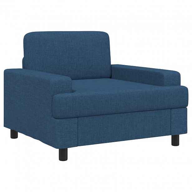 vidaXL křeslo Modrá Textil