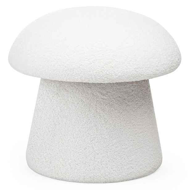 Hector Designový taburet Cap bouclé bílý