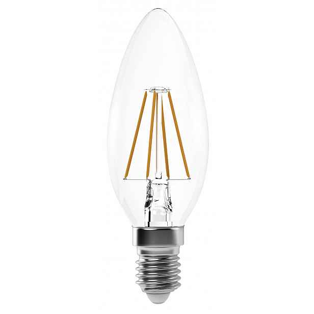 LED žárovka Filament svíčka, E14, 3,4 W, 470 lm