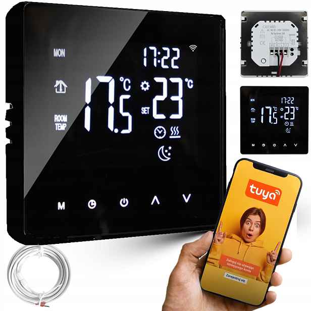 Termostat Cronos DY107 Černý