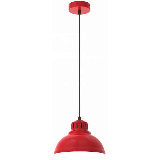 Závěsná lampa Sven Červená Bílá, moderní nástěnné svítidlo s intenzivní barvou