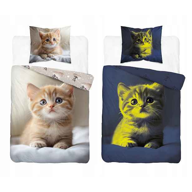 Dětské povlečení 140x200 Kočička 5850A