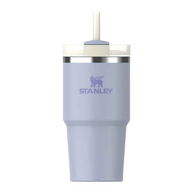 Fialová termoska s brčkem z nerezové oceli 600 ml Quencher H2.0 FlowState Tumbler Dew Drop – Stanley