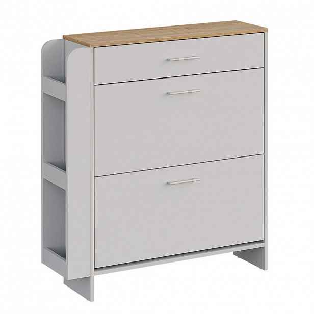 Vicco BOTNÍK Movino Bílá/dub 88.4 x 101.6 cm S otevřenými a uzavřenými přihrádkami