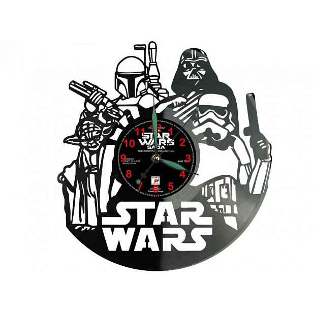 Star Wars Dárek Originální dekorace do domu Hodiny z vinylové desky