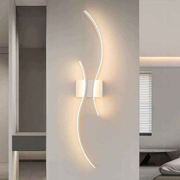 Moderní Nástěnné Led Svítidlo, Bílé, Lineární, 27W, 3000K (teplá Bílá), Vhodné Do Chodby