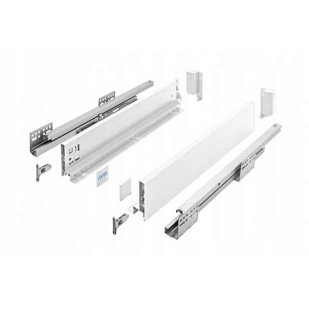 Šuplík Gtv Axis Pro 18 MM Nízká H84/H86 L450 MM S Tlumením Dovírání Bílá