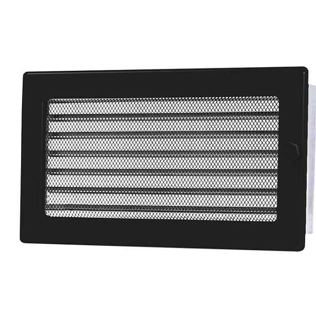 Ventilační mřížka malovaná Kratki 30CX 17x30 cm černá
