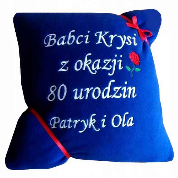 Dárek k Narozeninám 70,80,90 pro babičku dědečka, tatínka, Polštář s nápisem