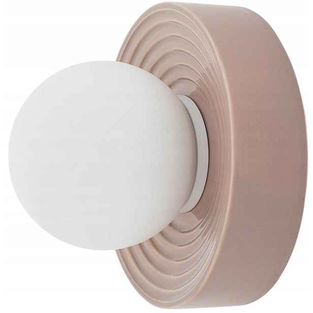 Nowodvorski Nástěnná Lampa 11748 Nástěnná Šedá Clay S Šedá Sklo Keramika