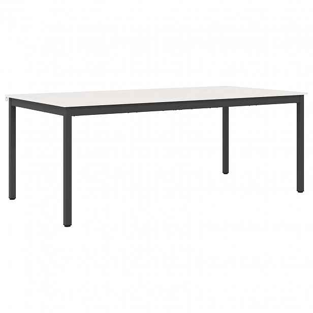 vidaXL Jídelní stůl Bílá 200 x 100 x 75 cm Masivní borové dřevo