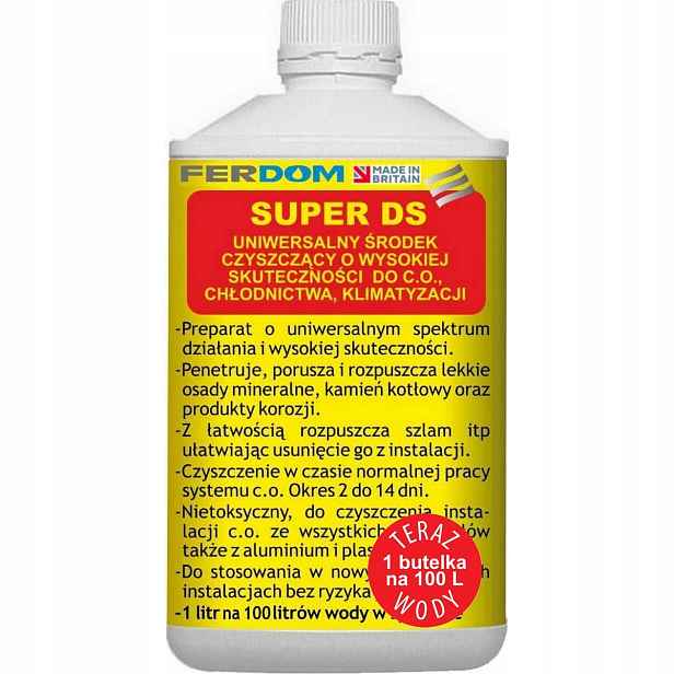 Ferdom Super-ds Čisticí přípravek na teplotu 1 l bez použití proplachovací pumpy