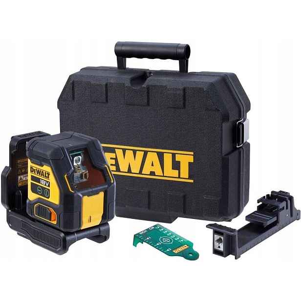 Samonivelační Křížový Laser Zelený 55 m DeWALT DCLE34021N