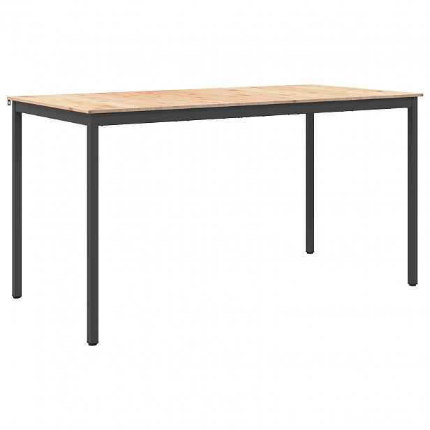 vidaXL Barový stůl 200 x 100 x 105 cm Masivní borové dřevo Přírodní