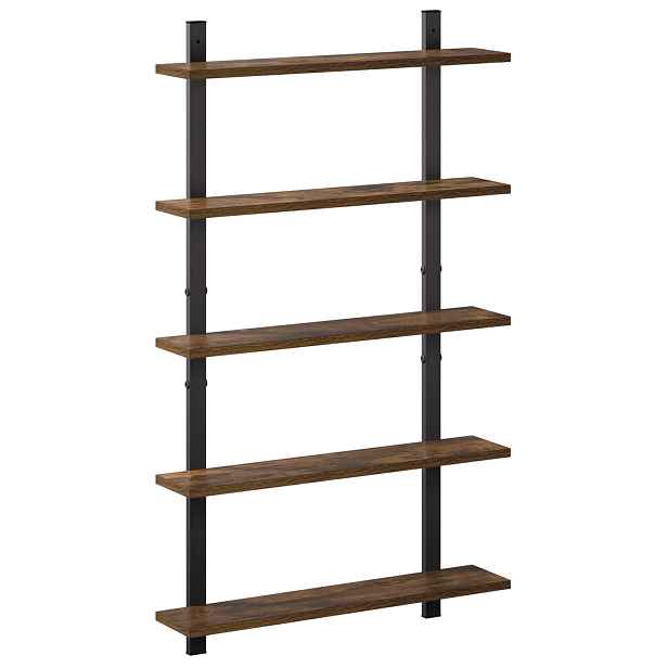 vidaXL Nástěnná polička Kouřový dub 60.5 x 13.5 x 102.5 cm