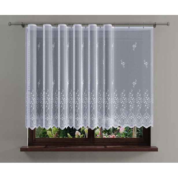 Mg Záclona žakár 772/18 Bílá 350X150 cm Hotová S Páskou K