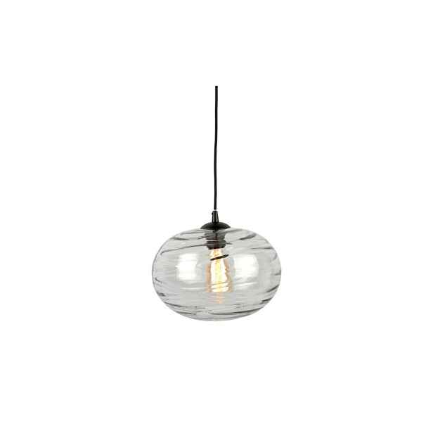 Šedé skleněné závěsné svítidlo, výška 21 cm Sphere - Leitmotiv