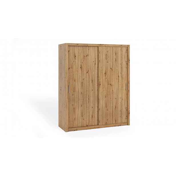 Skříň s posuvnými dveřmi 180 BRYAN - dub artisan