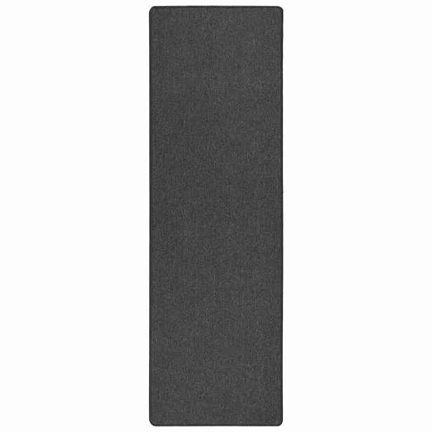 vidaXL Běhoun Tmavě šedá 100 x 250 cm 100% polypropylen