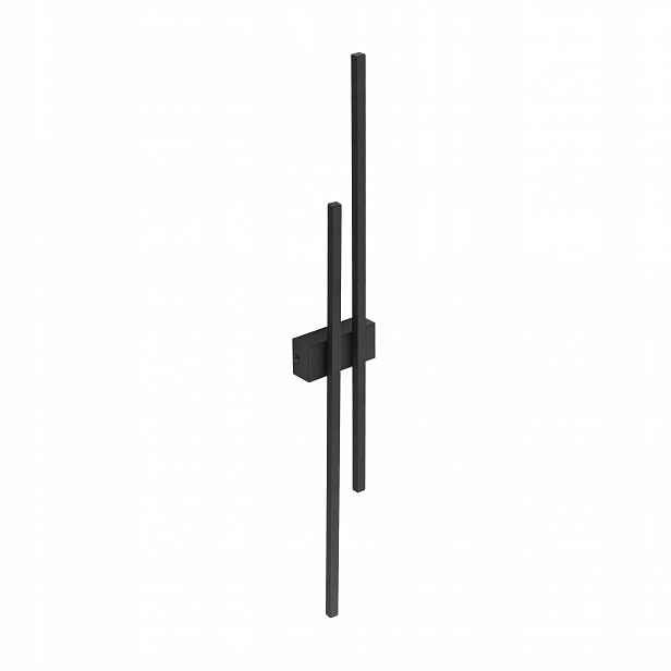 Nástěnné svítidlo Flash černé 2xLED Moderní Nástěnná Lampa Led Ložnice Pokoj