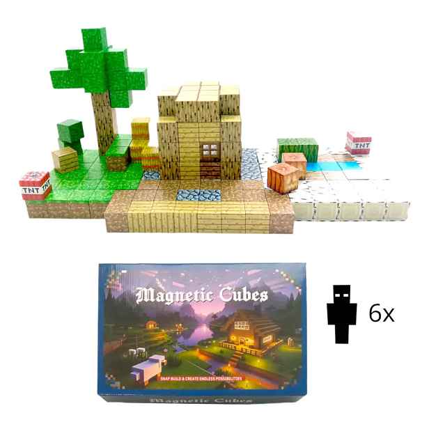 Toybit Magnetická stavebnice Minecraft Block World TNT MSTB2424