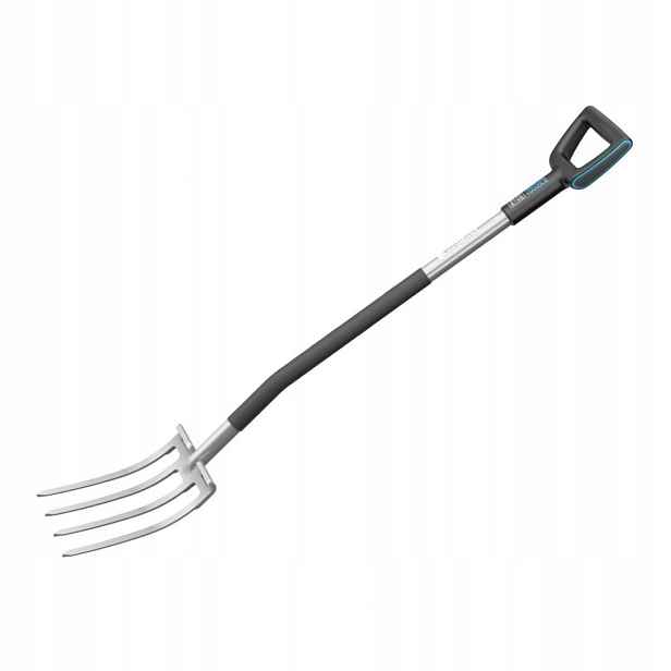Vidle 4 zuby 19,6 cm z borové oceli s kompozitní násadou 100 cm 40-020